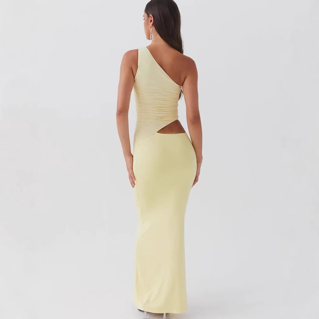 Sleeveless Slim Fit Maxi Dress