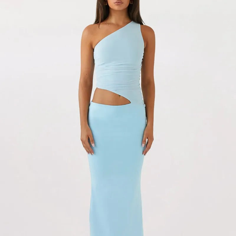 Sleeveless Slim Fit Maxi Dress