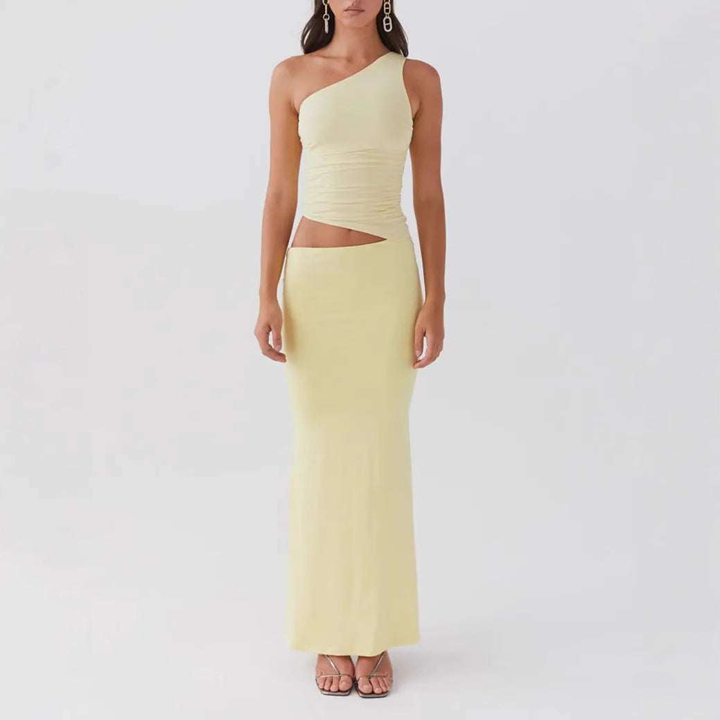 Sleeveless Slim Fit Maxi Dress