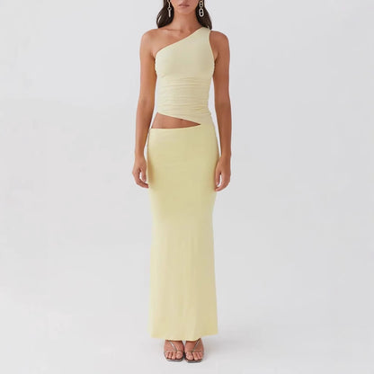 Sleeveless Slim Fit Maxi Dress