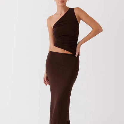 Sleeveless Slim Fit Maxi Dress