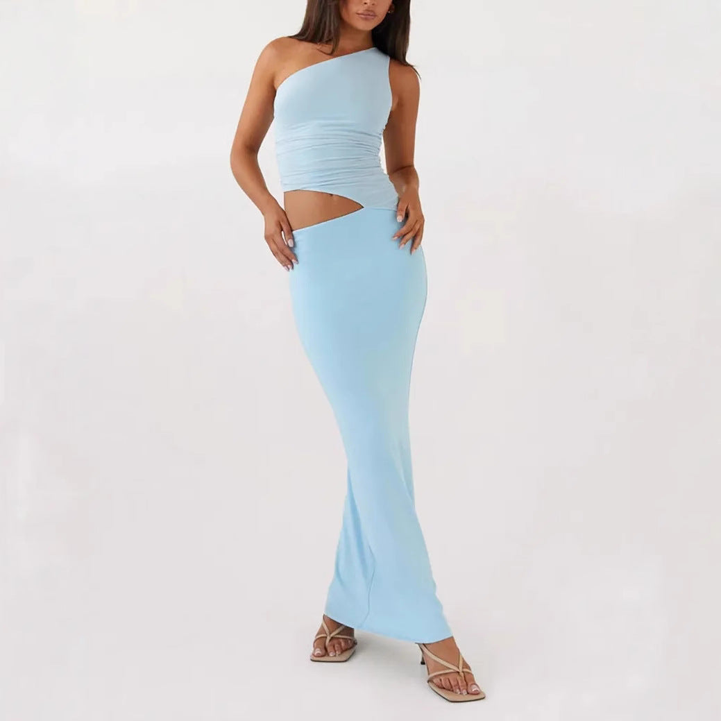 Sleeveless Slim Fit Maxi Dress