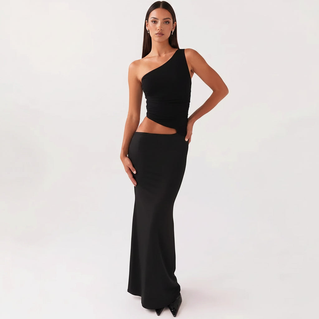 Sleeveless Slim Fit Maxi Dress